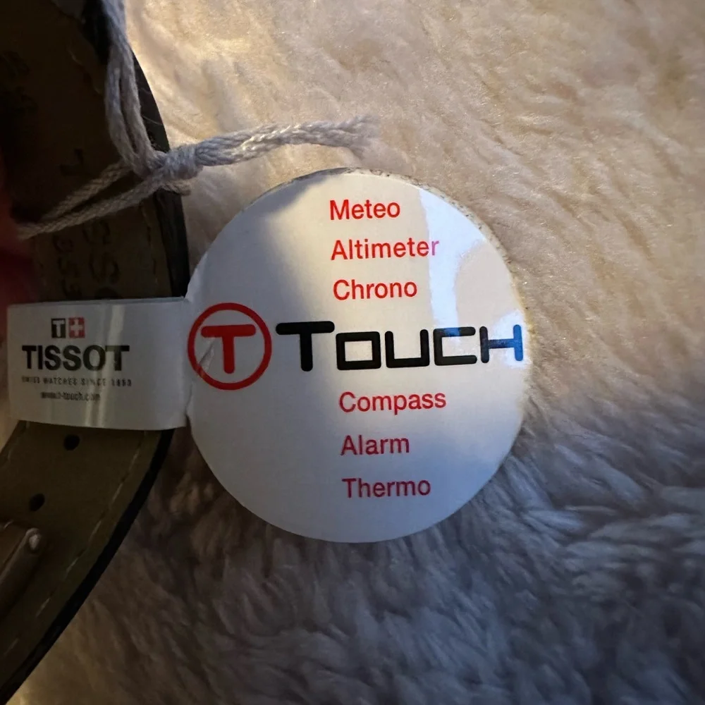 New with tags- Tissot Watch- T-Touch‎ II Titanium with mother of pearl
